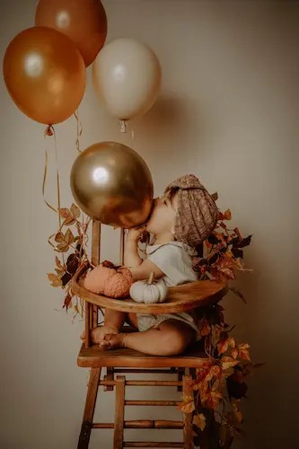 Un petit gâteau pour marquer le passage symbolique de sa première année.